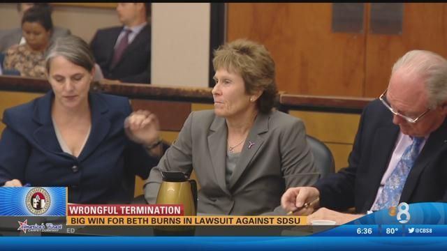 Beth Burns Beth Burns wins 33 million lawsuit against SDSU CBS News 8 San