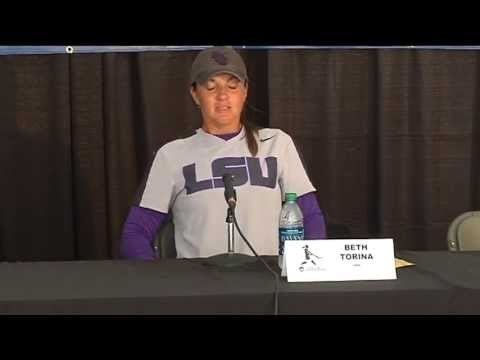 Beth Torina LSU Head Softball Coach Beth Torina Emotional About Star Pitcher