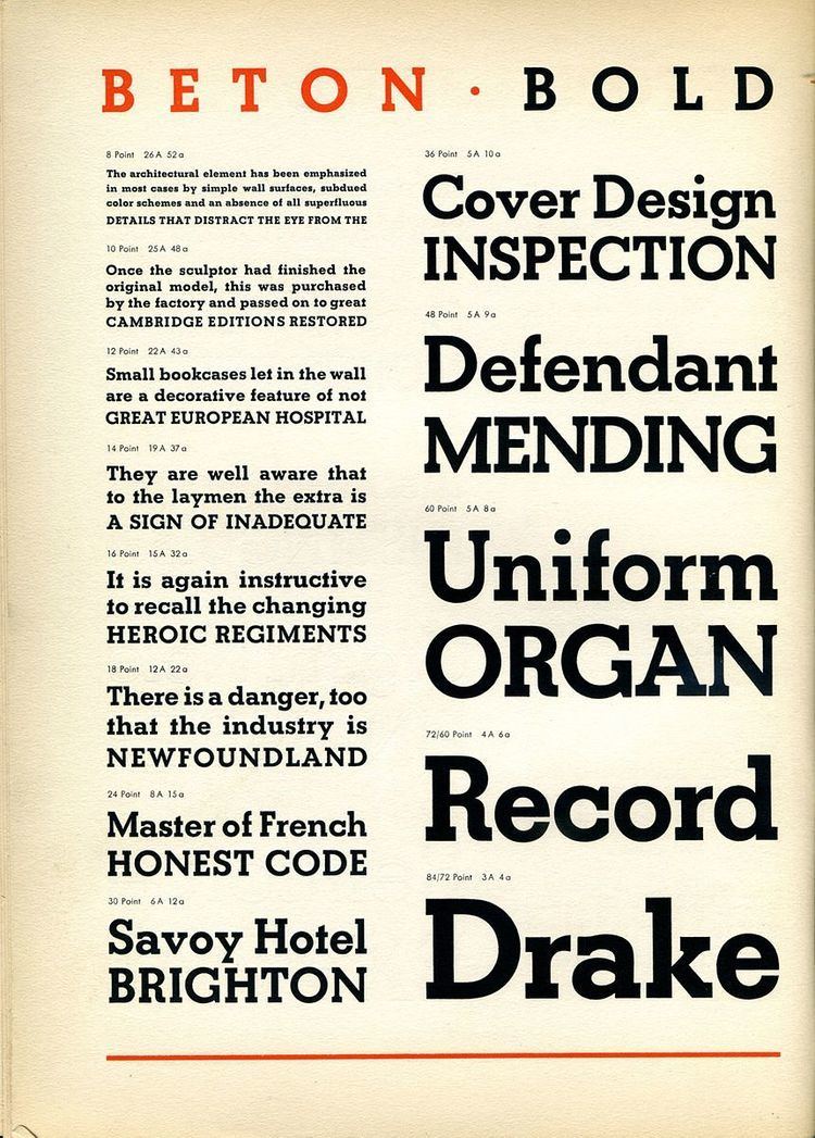 Beton (typeface)