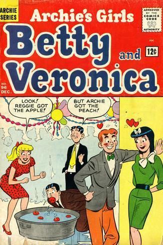 Betty and Veronica (comic book) Archie Comics Retro Betty and Veronica Comic Book Cover No96 Aged