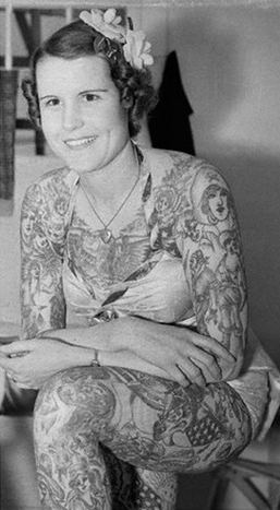 Betty Broadbent The Original Suicide Girl Betty Broadbent The Tattooed Lady