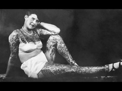 Betty Broadbent IN MEMORY OF BETTY BROADBENT THE TATTOOED LADY YouTube