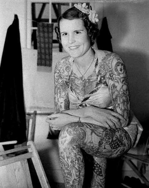 Betty Broadbent Betty Broadbent Tattooed Lady