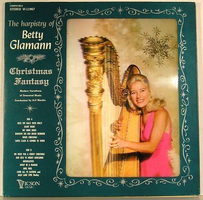 Betty Glamann popsikecom BETTY GLAMANN jazz harp LP on VICSON Christmas