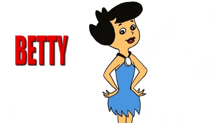 Betty Rubble HOW TO DRAW BETTY RUBBLE THE FLINTSTONES HD YouTube