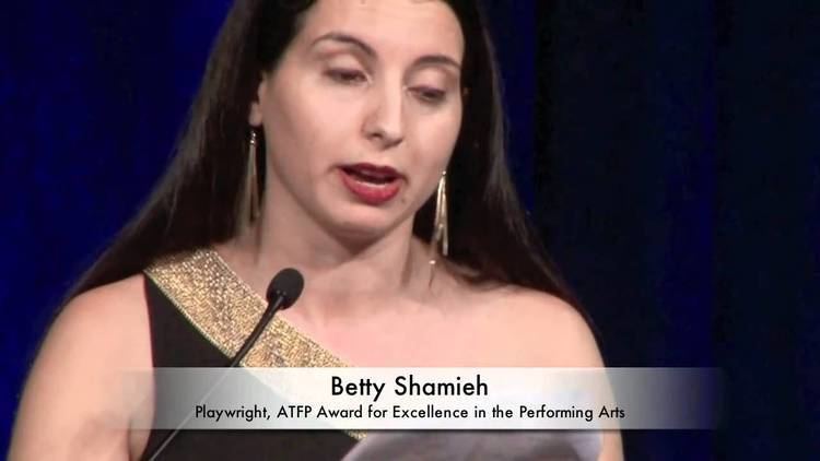 Betty Shamieh Betty Shamieh accepts award at ATFP FIfth Annual Gala YouTube