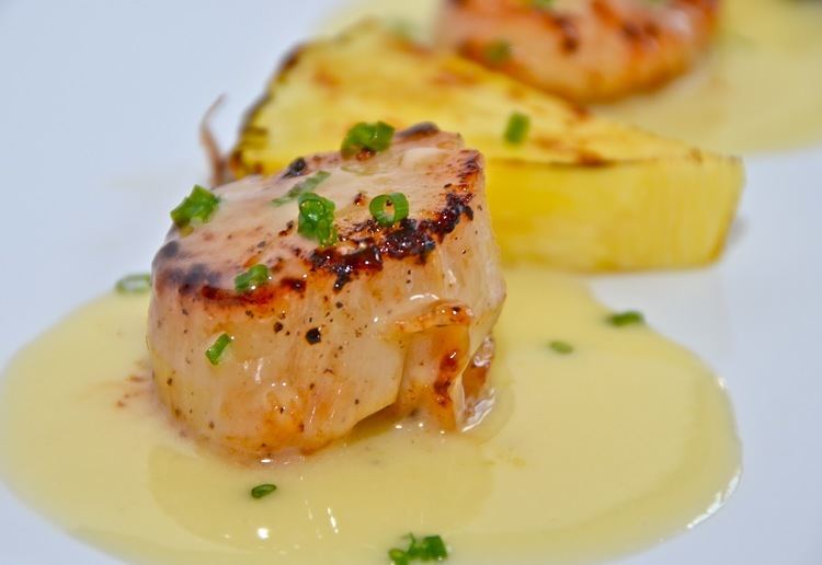Beurre blanc Seared Scallops with Pineapple Beurre Blanc Sauce Delights Of