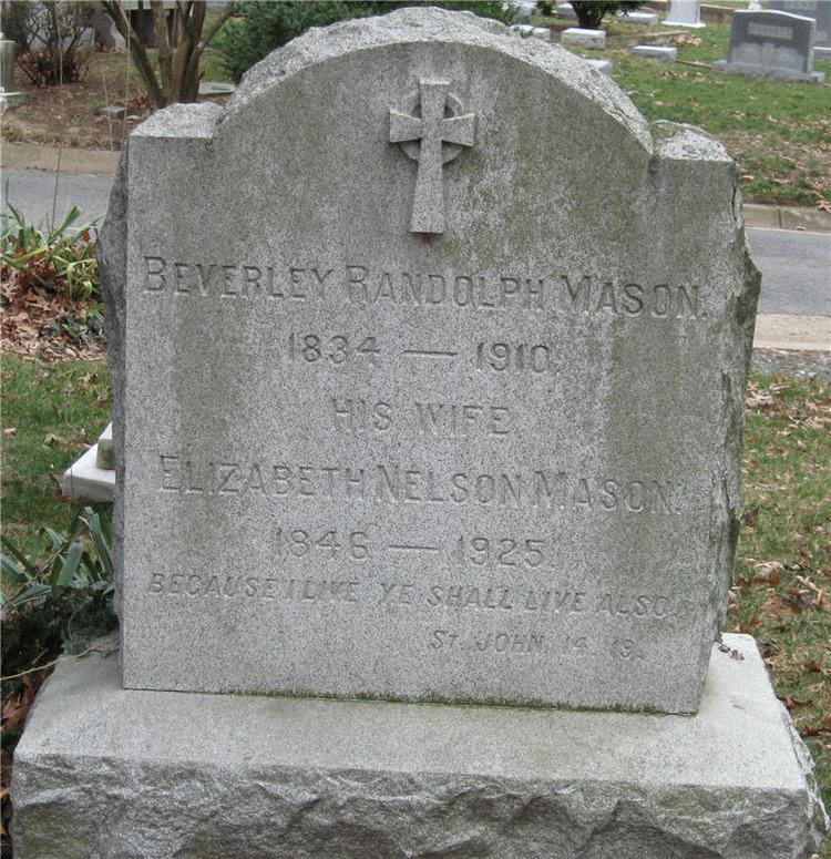 Beverley Randolph Mason Beverley Randolph Mason 1834 1910 Find A Grave Memorial