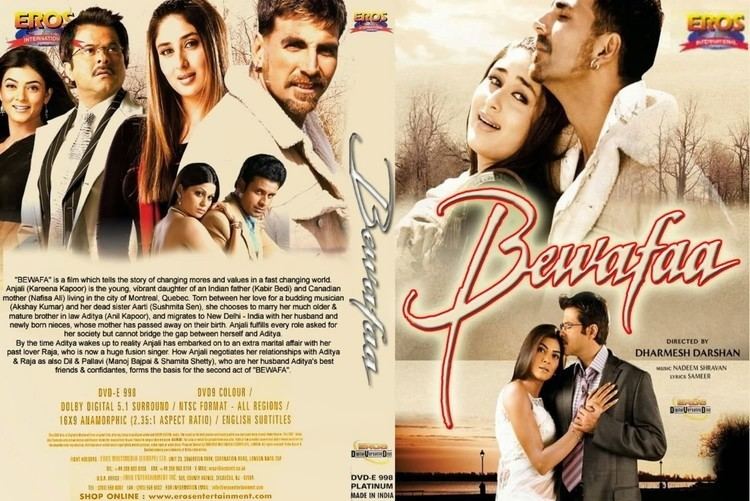 Bewafaa (2005 film) Starring Akshay Kumar, Anil Kapoor, Kareena Kapoor, Sushmita Sen | Movie poster