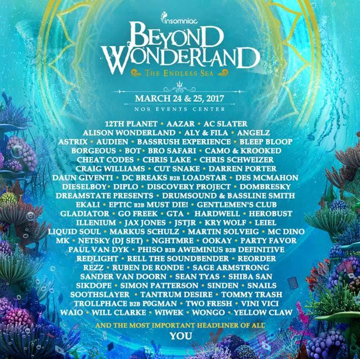 Beyond Wonderland Beyond Wonderland 2017 Lineup Announced Billboard
