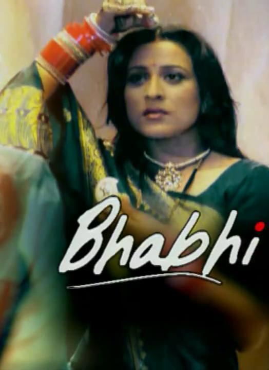 Dolly Sohi wearing a green and yellow dress in a tv poster of the 2002 tv series Bhabhi