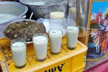 Bhang Thandai Bhang or thandai is made from milk and dry fruits which