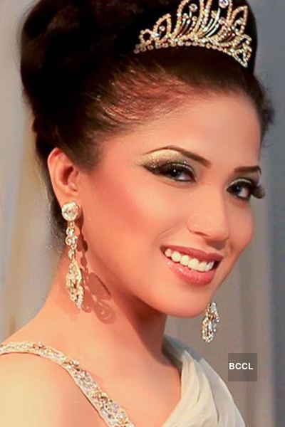 Bhavya Gowda Model Bhavya Gowda looks beautiful in the getup of a bride during a