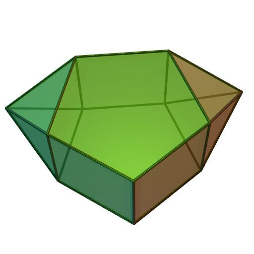 Biaugmented pentagonal prism