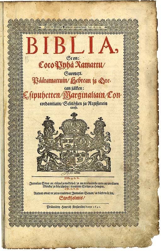 Bible Translations Into Finnish Alchetron The Free Social Encyclopedia