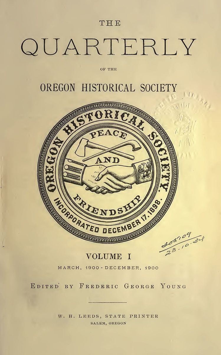 Bibliography of Oregon history