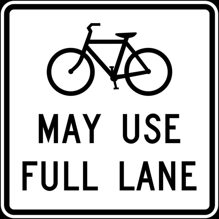 Bicycles May Use Full Lane