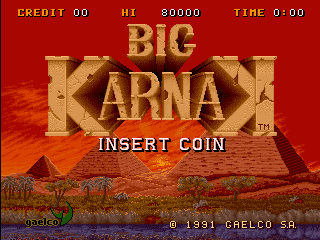 Big Karnak Play Big Karnak Coin Op Arcade online Play retro games online at