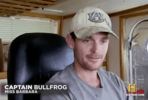Big Shrimpin' Captain Bullfrog from The History Channel39s Big Shrimpin39 goes