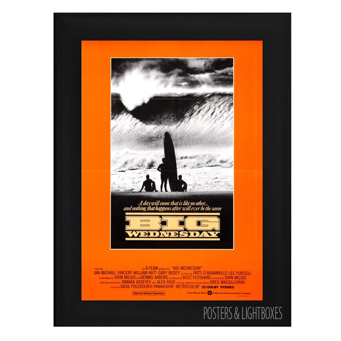 Big Wednesday BIG WEDNESDAY Framed Surf Film Movie Poster A4 Black Frame Jan