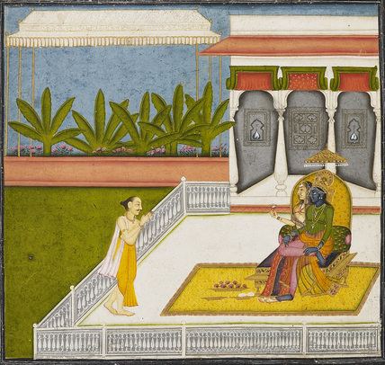 Bihari Lal Radha and Krsna revered by the poet Bihari Lal on a