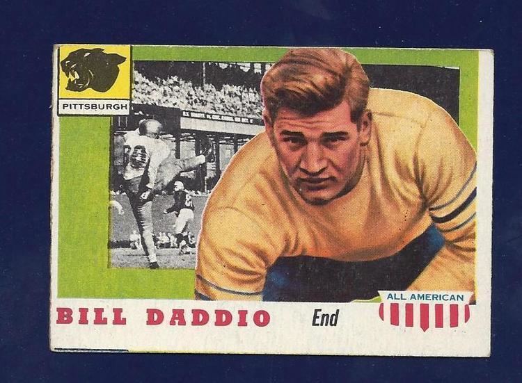 Bill Daddio 1955 Topps All American Football Card 70 Bill Daddio Rc Ex Mc No