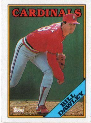 Bill Dawley ST LOUIS CARDINALS Bill Dawley 509 TOPPS Orange Back 1988 MLB