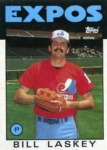 Bill Laskey 1986 Topps Baseball 603 Bill Laskey Montreal Expos