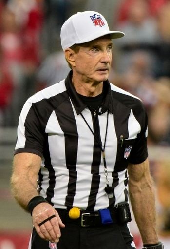 Referee Bill Leavy gets ready to look at a replay during NFL football game  against the St. Louis Rams in Detroit, Sunday, Oct. 10, 2010. The Lions  defeated the Rams 44-6. (AP