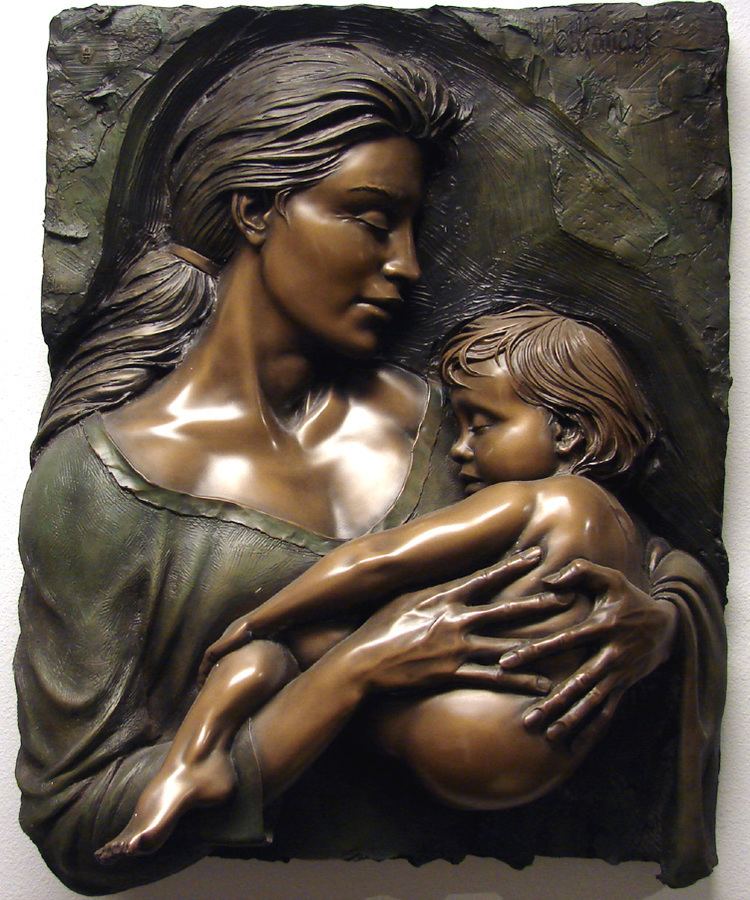 Bill Mack (sculptor) Bill Mack quotDevotionquot Mother amp Child no frame Hand Signed