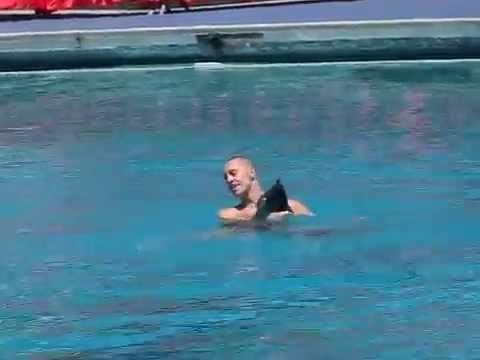 Bill May (synchronized swimmer) Bill May Christina Jones of Cirque du Soleils O Perform
