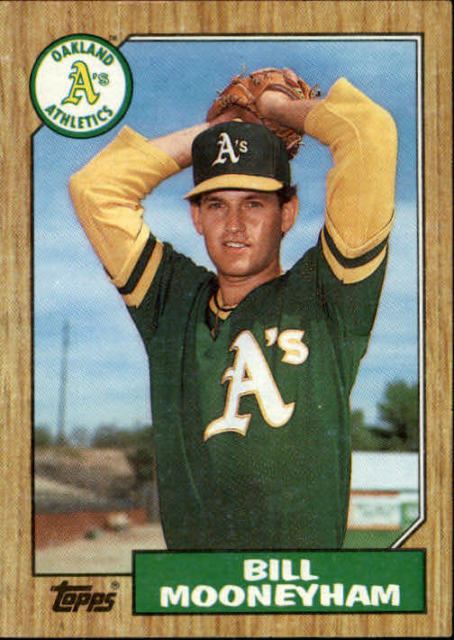 Bill Mooneyham 1987 Topps Bill Mooneyham Oakland Athletics 548 Baseball Card eBay