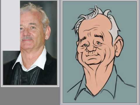 Bill Murray (cartoonist) 66 JoeBluhm paints a Bill Murray cartoon YouTube