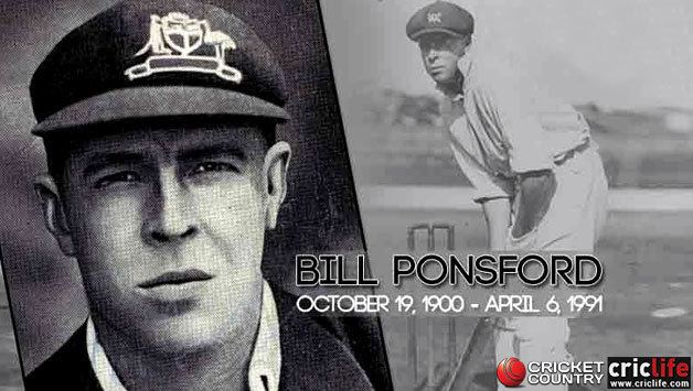 Bill Ponsford Bill Ponsford 20 facts about the preBradman runmachine Cricket