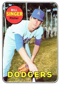 Bill Singer April 7 1969 Dodgers Bill Singer credited with first official
