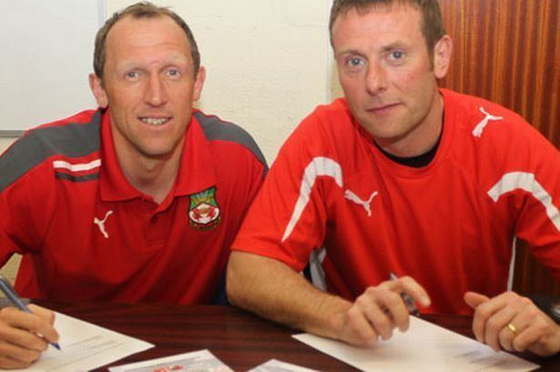 Billy Barr Andy Morrell and Billy Barr sign new Wrexham FC deals