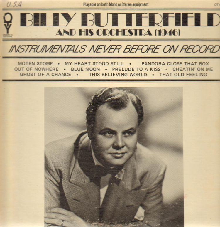 Billy Butterfield Billy Butterfield Records LPs Vinyl and CDs MusicStack