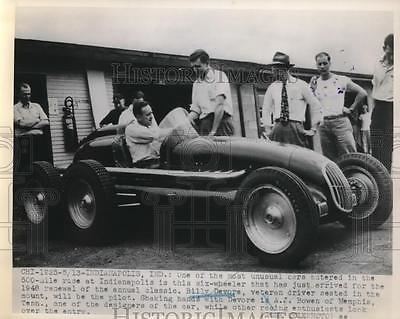 Billy Devore 1948 Press Photo Billy Devore Race Car Driver Indianapolis 500