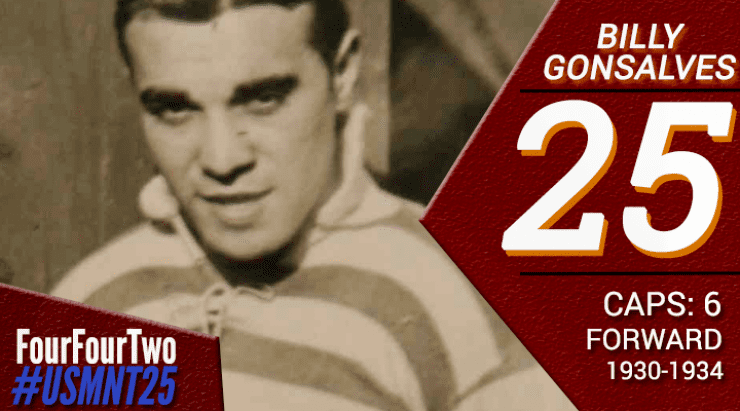 Billy Gonsalves FourFourTwos top 25 players in US mens soccer history 2521