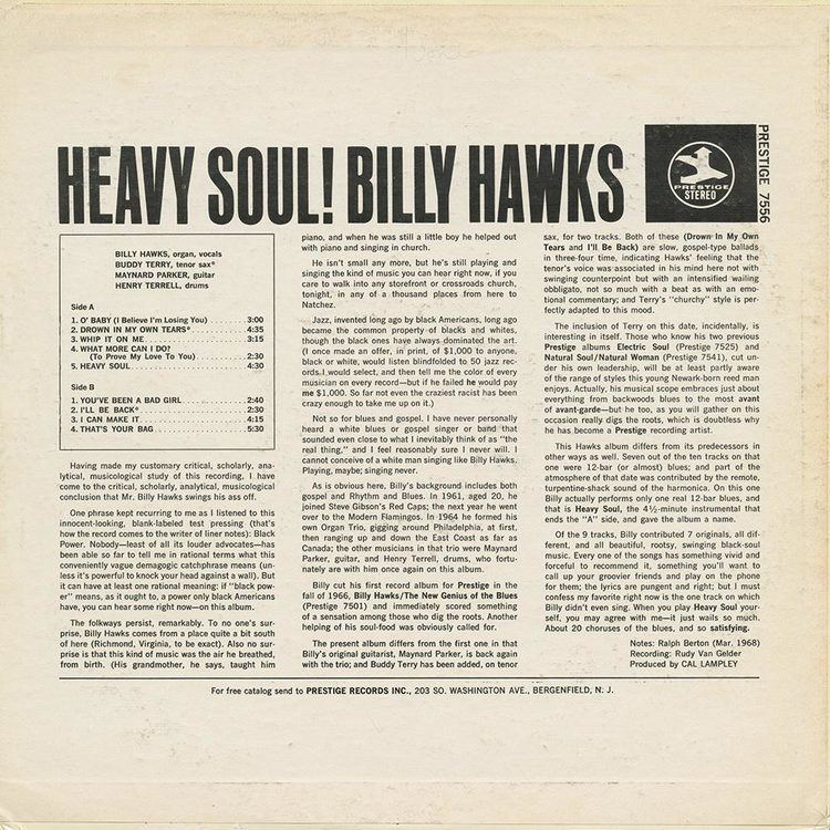Billy Hawks BILLY HAWKSTHE NEW GENIUS OF THE BLUESHEAVY SOUL dereksmusicblog