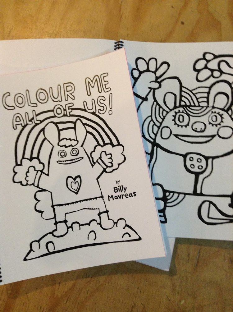 Billy Mavreas monastiraki NEW Billy Mavreas Colouring Book