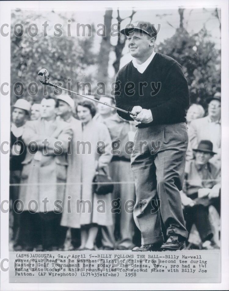 Billy Maxwell 1958 Golfer Billy Maxwell at The Masters in Augusta Press Photo eBay