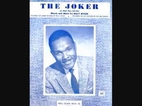 Billy Myles Billy Myles The Joker Thats What They Call Me 1957 YouTube