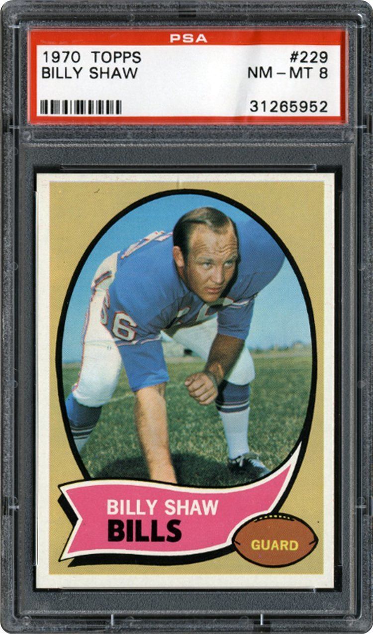Billy Shaw 1970 Topps Billy Shaw PSA CardFacts
