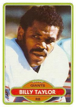 Billy Taylor (running back, born 1956) Billy Taylor Gallery The Trading Card Database