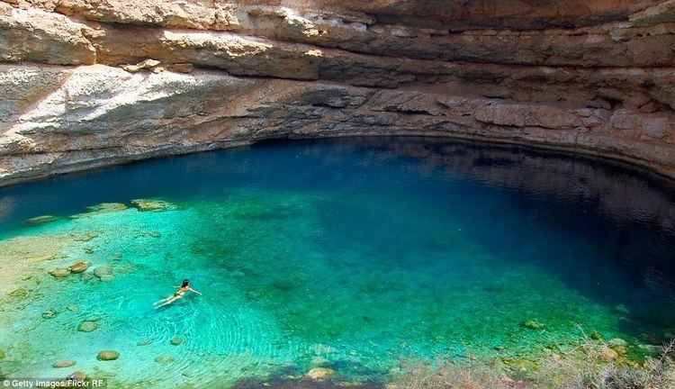 Bimmah Sinkhole The world39s most beautiful sinkhole Cavernous 20mdeep limestone