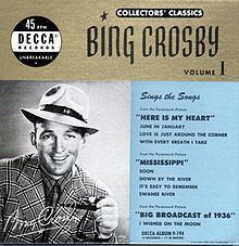 Bing Crosby, Collectors' Classics - Vols. 1-8 httpsuploadwikimediaorgwikipediaenthumbe