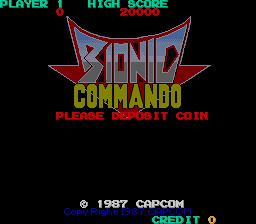 Bionic Commando (arcade) Bionic Commando Videogame by Capcom