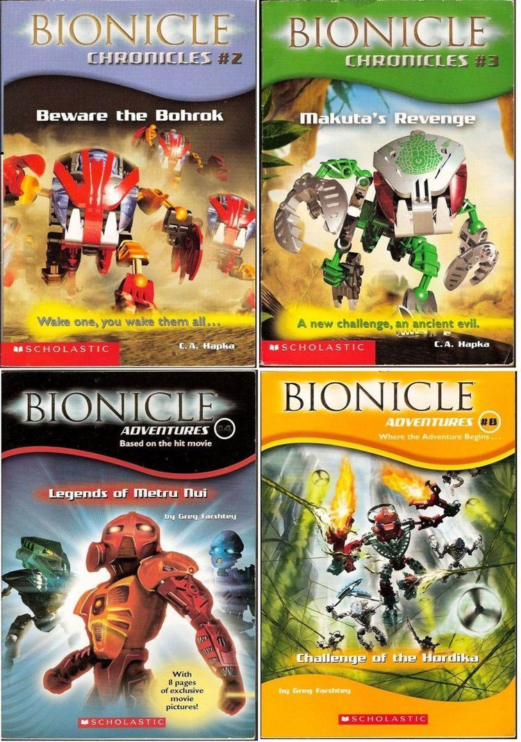 Bionicle Chronicles Bionicle Chronicles Adventures and Official Guide Scholastic 6 book lot