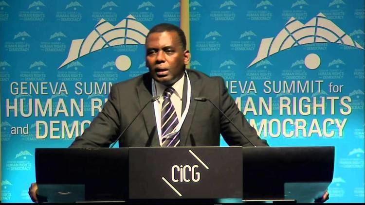 Biram Dah Abeid 2014 Geneva Summit Biram Dah Abeid Mauritanian Human